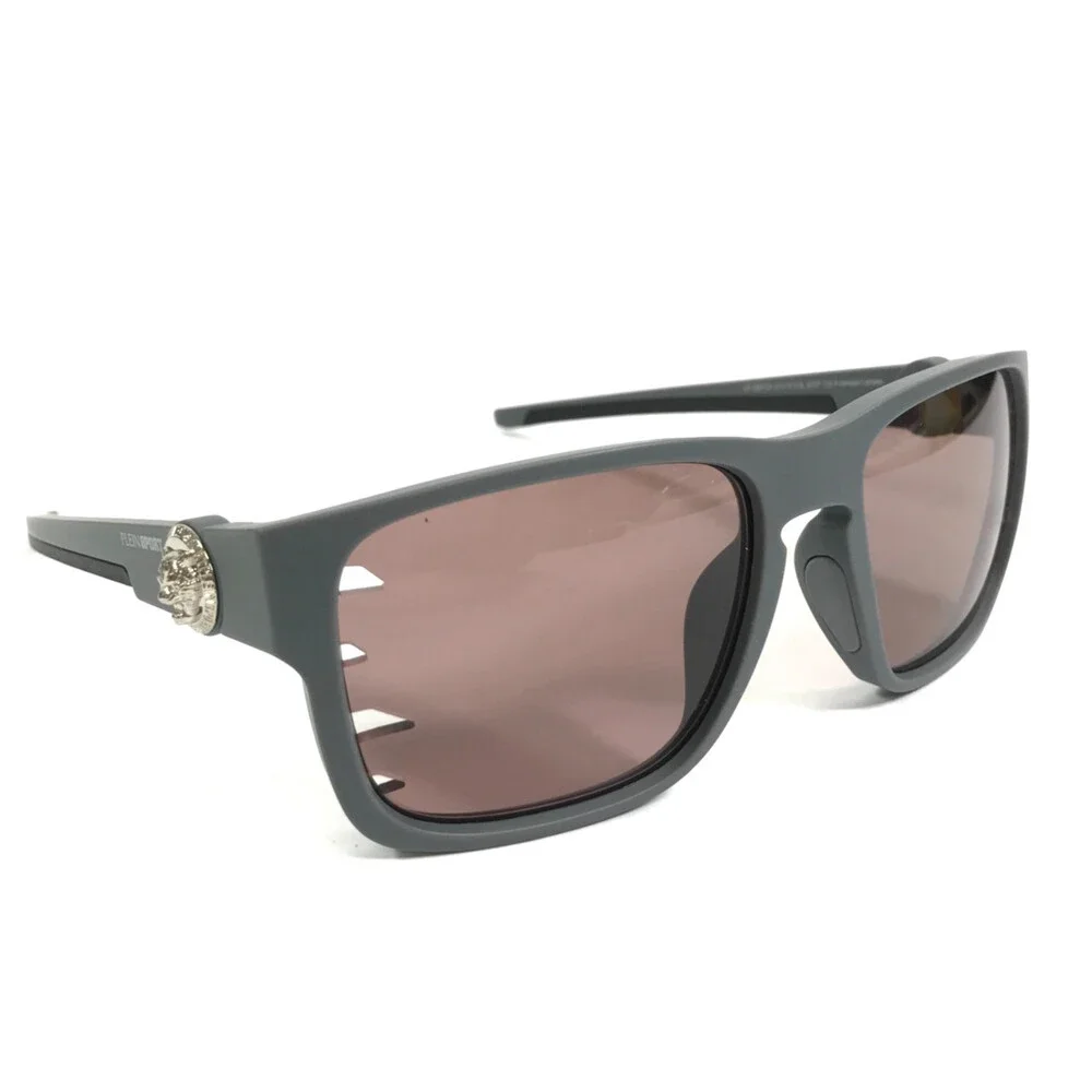 Philipp Plein Sport Sunglasses SSP004 COL.507P Matte Gray Red Polarized Lenses